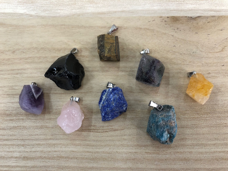 Colgante En bruto Mineral a Seleccionar